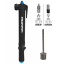 Inflador Mini con Gatillo Val.Presta/Schrader - con Pico Pelota - en Blister - Cuni