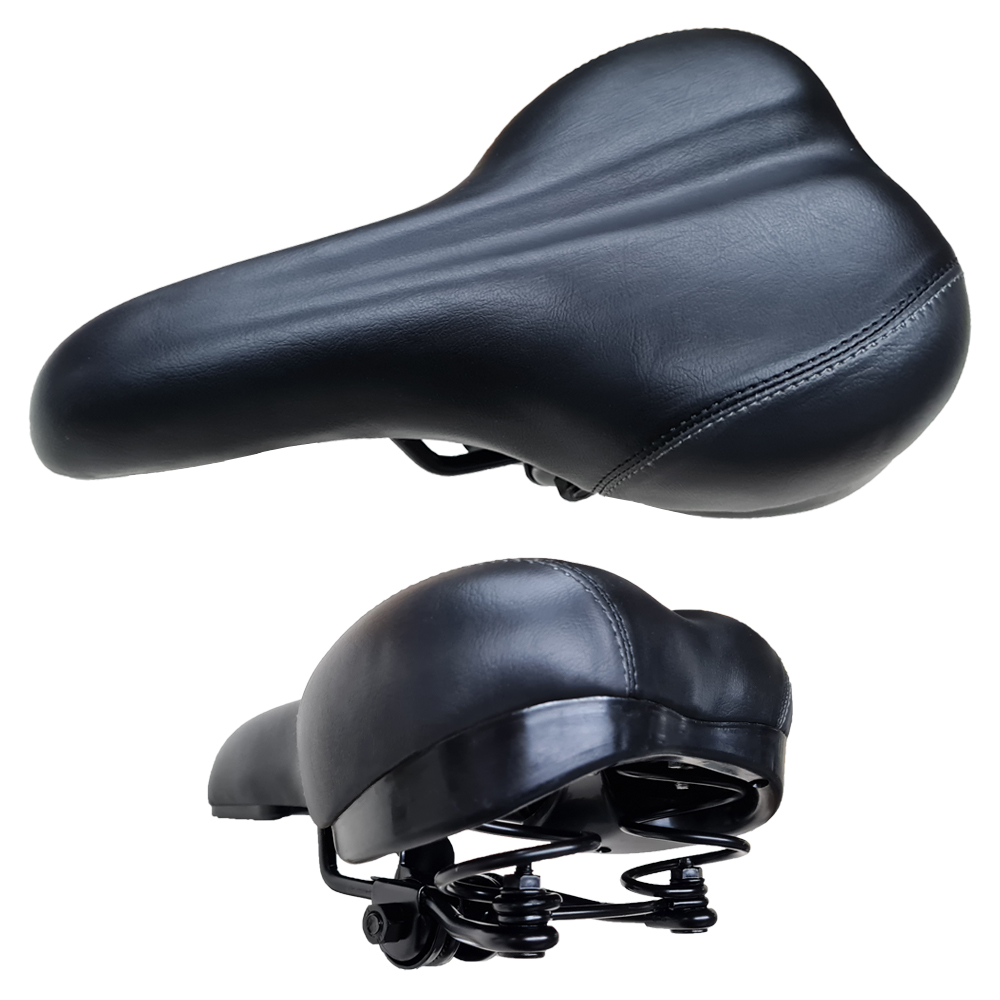 Asiento Cicloturismo Acolchado R26 Negro y Gris