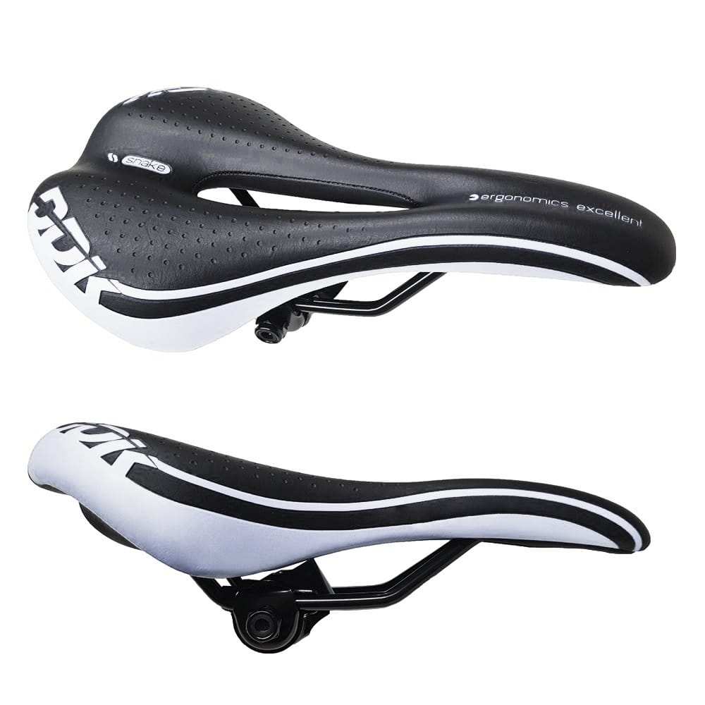 Asiento Mtb Antiprostatico Negro-Blanco - Ddk