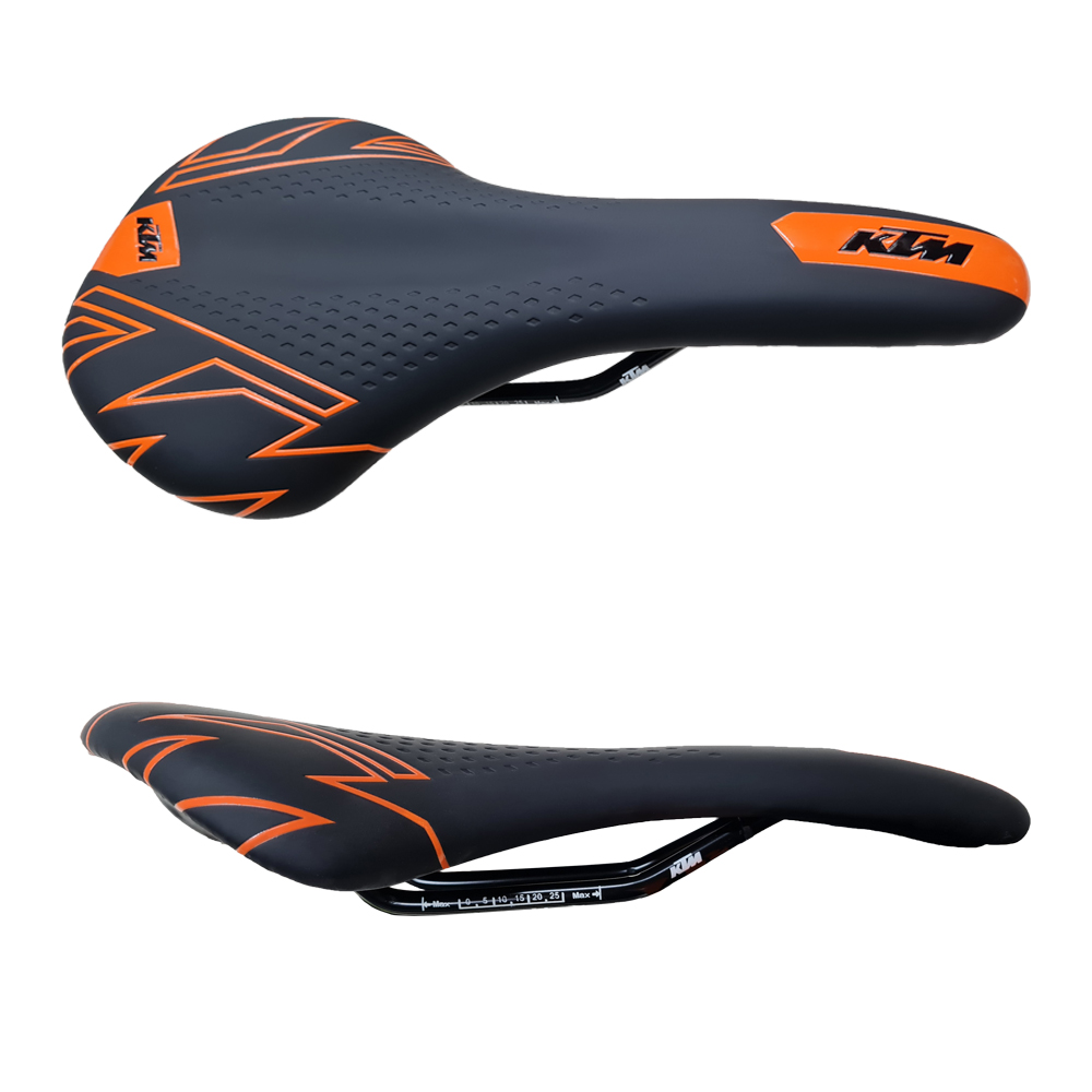 Asiento Mtb KTM Ultra - 280mm X 155mm Negro / Naranja