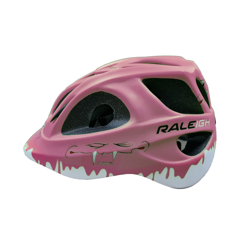 Casco de Niño In-Mould-250Gr -50/56 cm -14 Ventilaciones Rosa C/ Fluor Brill Ra