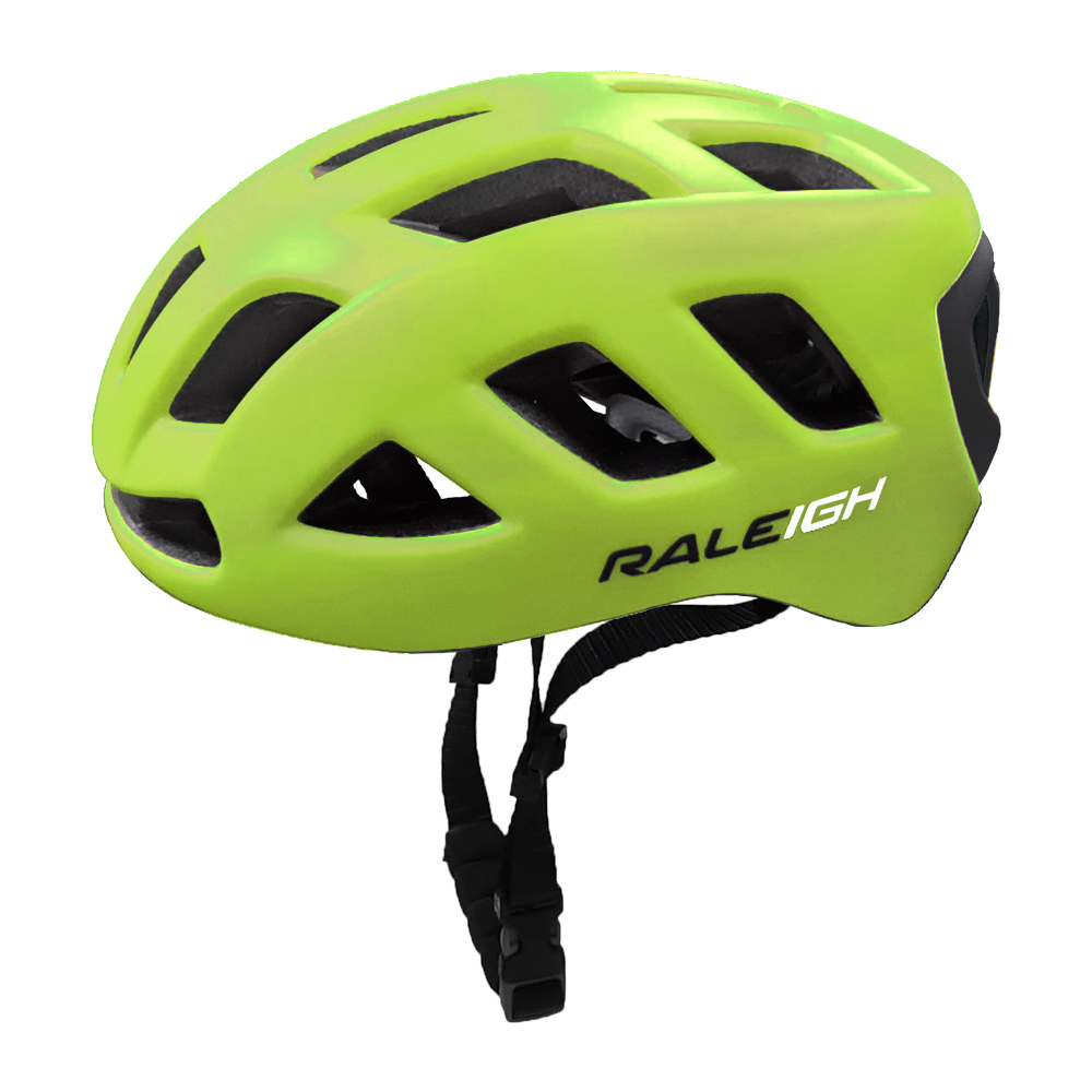 Casco In-Mould - 255Gr - 58/61 cm - 18 Ventila.-Amarillo Fluor con Nrgro-Raleigh