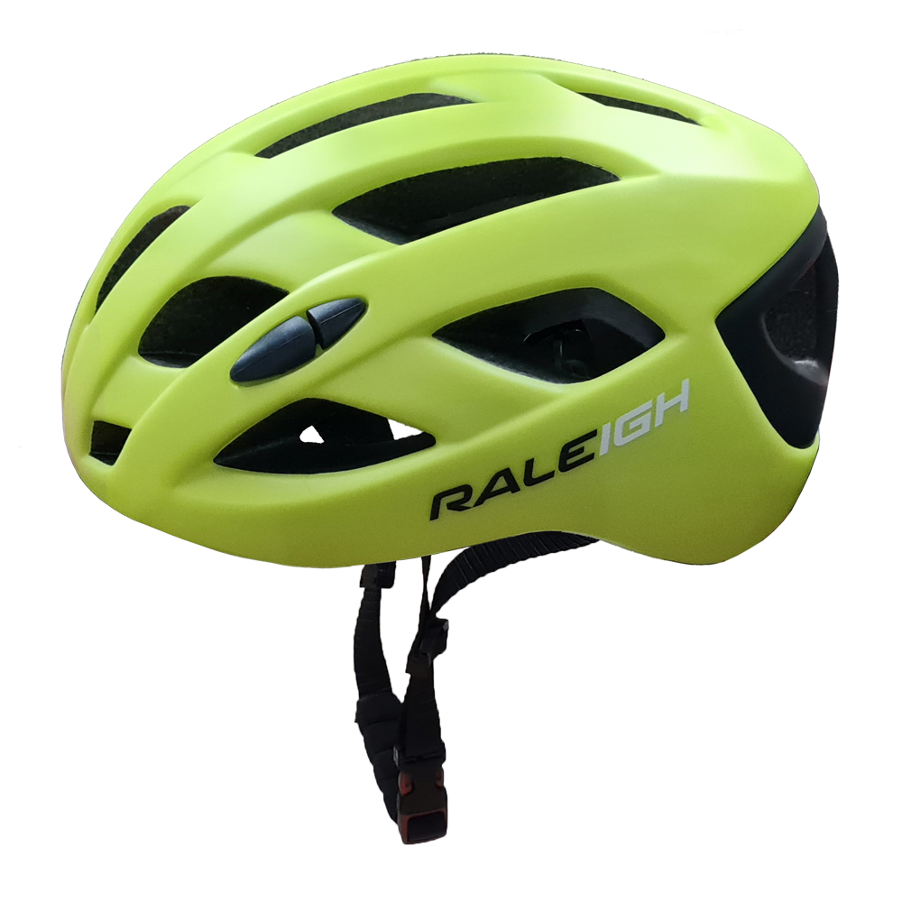 Casco In-Mould - 265Gr - 58/61 cm - 20 Ventila.-Amarillo Fluor con Nergro-Raleigh