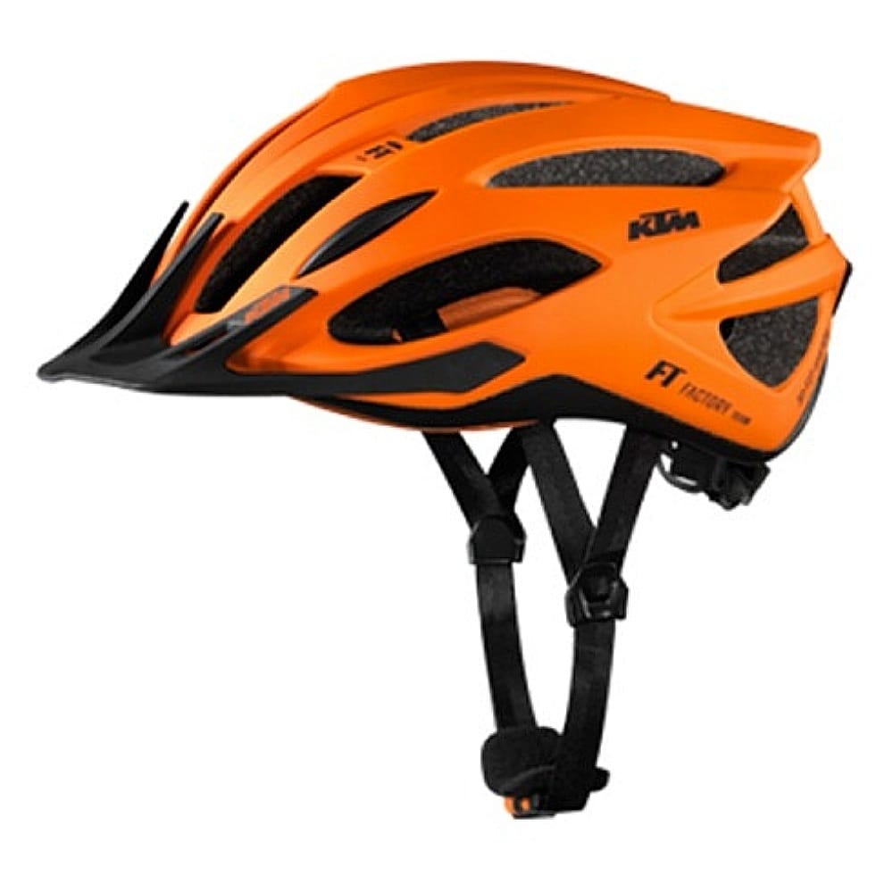 Casco Factory Team Mtb - 270Gr . 58/62 cm 19 Vent. Naranja con Negro - KTM