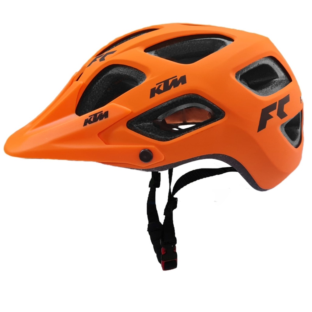 Casco Factory Character Abs-Robusto-54/59 cm-17 Ventilaciones-Naranja Mate - KTM