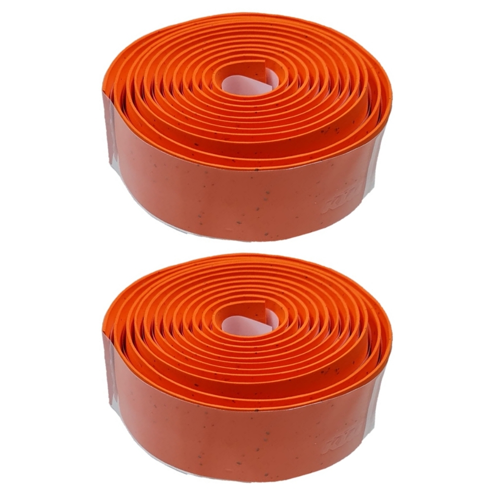 Cinta para Manubrio KTM Team Prime-De Cilicona C/Insertos de Corcho Naranja-71Gr