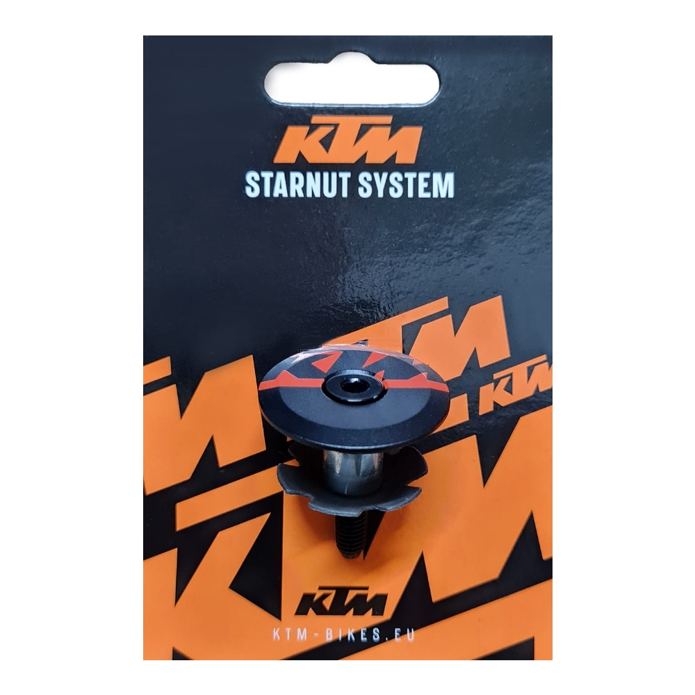 Estrella P/Ahead 28.6mm Aluminio Negro C/Logo KTM Naranja