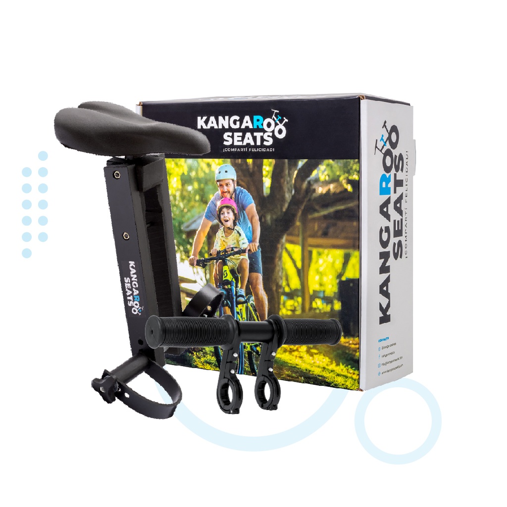 Silla Delantera Kangaroo Seat Pro + Manubrio MiniHandle - Combo