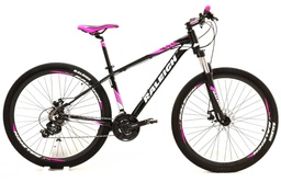 [BIN2.0D-29B] Bicicleta Raleigh 2.0 Dama R29 - 15&quot; - Negro con Rosa y Blanco