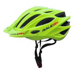 [18273-2] Casco In-Mould Hc-26 - 260Gr - 54/58 cm - 21 Ventil. Fluor Mate - Raleigh