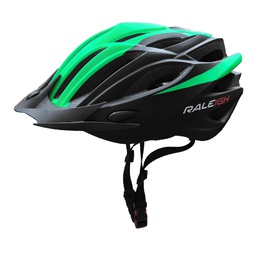 [18273-16] Casco In-Mould Hc-26 - 260Gr - 54/58 cm - 21 Ventil.Negro C/ Verde Mate Raleigh