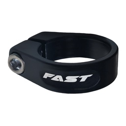 [10357R] Collar para Caño de Asiento de Aluminio con Tornillo - 35 mm - Negro - Fast -Raleigh