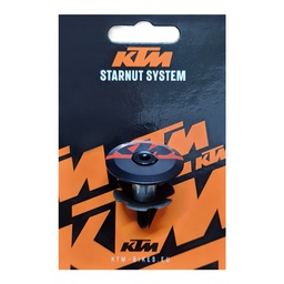 [11780-3KTM] Estrella P/Ahead 28.6mm Aluminio Negro C/Logo KTM Naranja