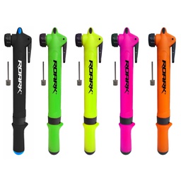 [6329] Inflador Mini con Gatillo Val.Presta/Schrader - con Pico Pelota - en Blister - Cuni